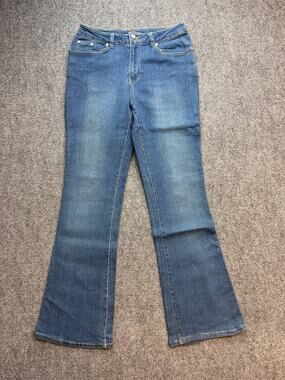 Y2K JBG Womens Size 16 Flare Jeans Mid Rise Stretch Medium Wash Denim